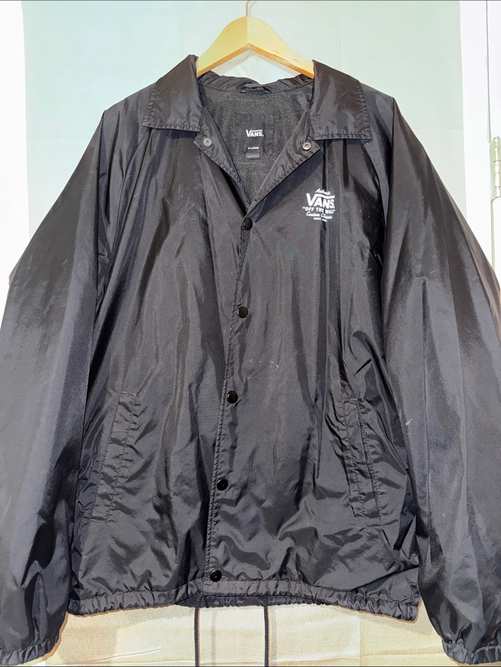 Men's Vans Black Windbreaker Jacket
